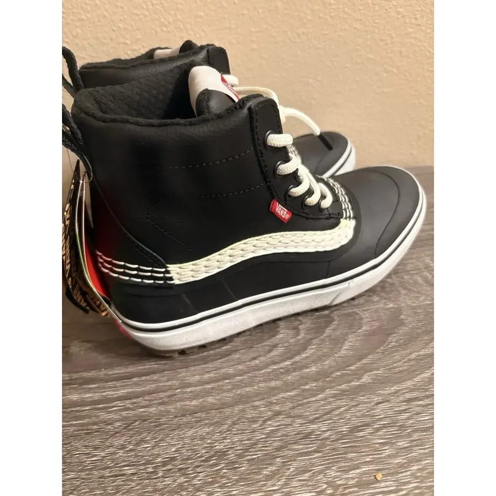 Vans Black and White High-Top Boots